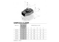 49320~~KABELHOUDER SIMPLEX -  8MM