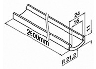 Profil de recouvrement p/ LED 250 CM