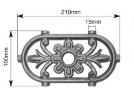 ELEMENT DECORATIF - DOUBLE FACE - 100 X 210