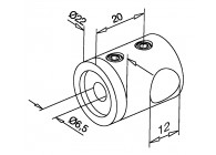 Supports transversaux plat,avec perçage droit,