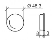 EMBOUT POUR TUBE 48.3 X 2MM