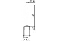 SUPPORT DE MAIN-C PR TUBE 33.7 X 2MM