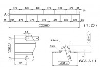 289I-3M~~GRONDRAIL RAPIDO TE SCHROEVEN - 3 M. INOX