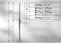 BALUSTRE - 1070 MM