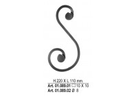 01.089.02~~S-KRUL 220X110MM ROND 8MM