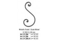 VOLUTE-S MARTELE 180X90MM - 16X6MM