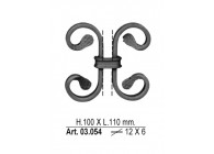 ELEMENT DECORATIF 100X110MM 12X6MM