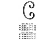 01.094~~C-KRUL 115X75MM - 12X6MM