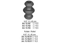 Borchie stam.te H.67x45mm f.q.16,5 mm