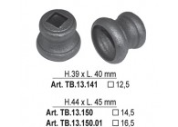 TB.13.150.01~~Borchie IN TUBO H.44x45mm f.q. 16,5 mm