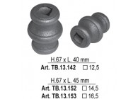 TB.13.152~~Borchie in TUBO H.67x45 f.q.14,5