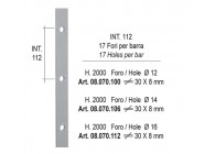 08.070.106~~Barre Forate P.30x8 F.t.14 Int. 112