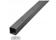 TUBE PROFILE MARTELE 60X60X2.5MM - L 3M