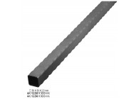 12.236~~KANTGEHAMERD IJZER 50X50X2.5MM - LENGTE 6 M