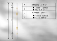 BARREAU HARMONIE LENGTE 900MM