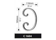 VOLUTE 165X110MM PLAT 16X8MM