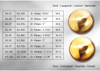 BOULE CREUSE EN LAITON - Ø130MM - M12