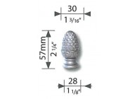 ALUT6~~PAALKOP M8 IN ALUMINIUM