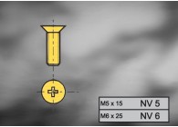 NV6~~NEW-YORK - MESSING  SCHROEF - VERP PER 100 ST. !!!