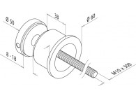 Adaptateur pour balcon montage latéral