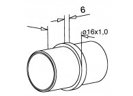 Raccords, pour tube  Ø 16 mm x 1 mm,