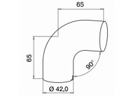 170739-042~~EINDKNOP 90°, INKL. 1 ADAPTER