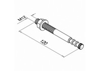 Goujon dancrage, Q VMZ-A 75 M12-25/120, QS-32,