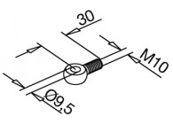 147350-130~~EASY FIX OOG BOUT DIN 444, M10X12MM