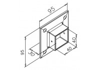 134505-040-12~~MUUR FLENS VOOR BUIS 40X40X2MM