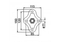 154-M22~~REGELBARE MUURPLAAT IN M22