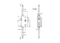 Serrure avec coffre pour verrouillage multipoint