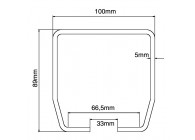 CGS-245P-6M-GALVA~~COMUNELLO - RAIL VOOR WIELENBLOK CGS250.8P NETTO PRIJS !!