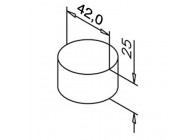 170732-042~~AFGERONDE EINDKAP, INKL. 1 ADAPTER