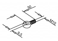 137350-130~~EASY FIX OOG BOUT DIN 444, M10X12MM VPE 10 STUKS