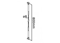 147780~~Q-WEB, VERTICAALKABELCONVECTIE D=8MM,H=800MM