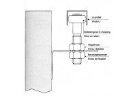 DEVIATEUR EN ACIER AVEC ROULEAU  34 MM