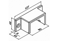 Embase murale EG Hybrid,65x40x1,5mm