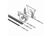 Set de cales et cautchouc, EG Smart,L=5000mm,19mm