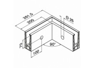 PRO - montage latéral - angle rentrant 90°