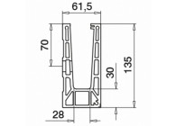 PRO - montage latéral - angle rentrant 90°