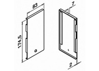 Easy Glass Max - montage latéral - embout côté