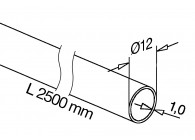 131900-112-25-12~~BUIS 12MM 2.5M