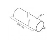 Tube Ø 42,4/2 mm - Lg = 5000 mm -