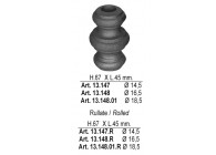 Borchie stam.te H.67x45mm f.t.14,5mm