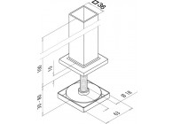 134546-040~~BODEMPLAAT SQUARELINE V. LIJMVERBINDING 36X36X2MM