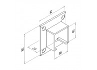 136545-040-12~~MUURFLENS VOOR GLAS U-PROFIELBUIS,