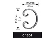 C1304~~KRUL 130X100MM PLAT 16X8MM