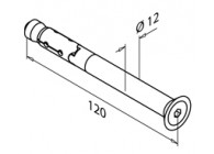 244210-212~~PRIJS PER STUK - VE 25 STUKS Veiligheidsanker, Q SZ-SK 12/50