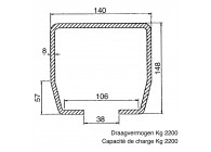 ROLL.CENT. RAIL POUR 90312 - GALVANISE - 3M