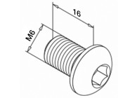 vis ronde tete six pans QS-83